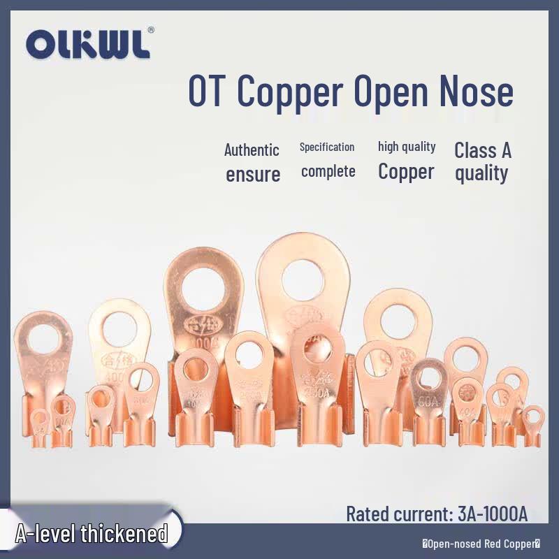 OT-Style Copper Wire Terminal Lugs
