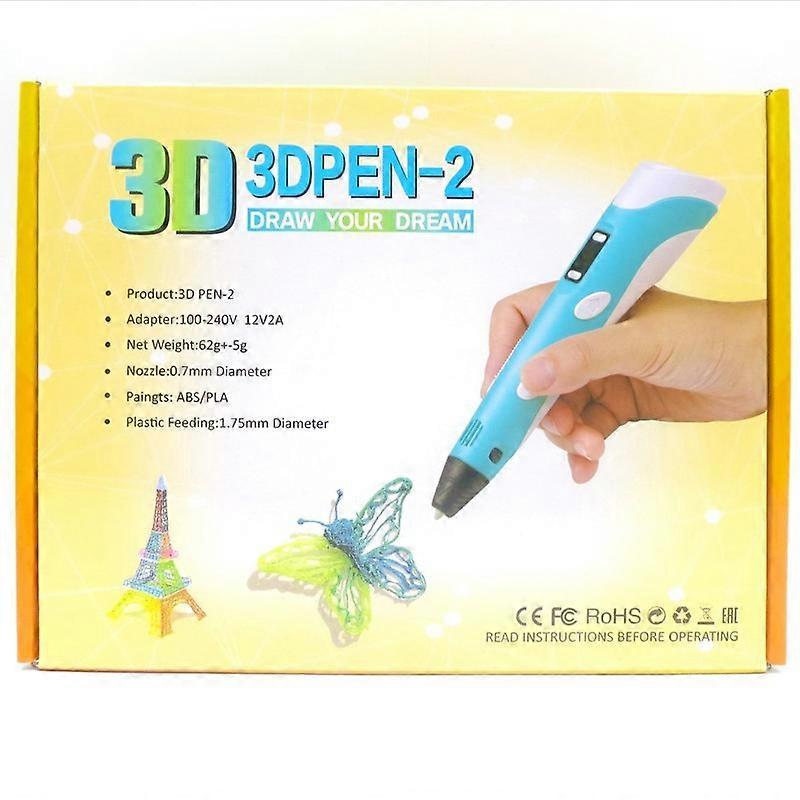 P1 3D-Druckstift mit Display Enthält 3D-Stift 3 Starterfarben PLA-Filament StencilWay DXLdV