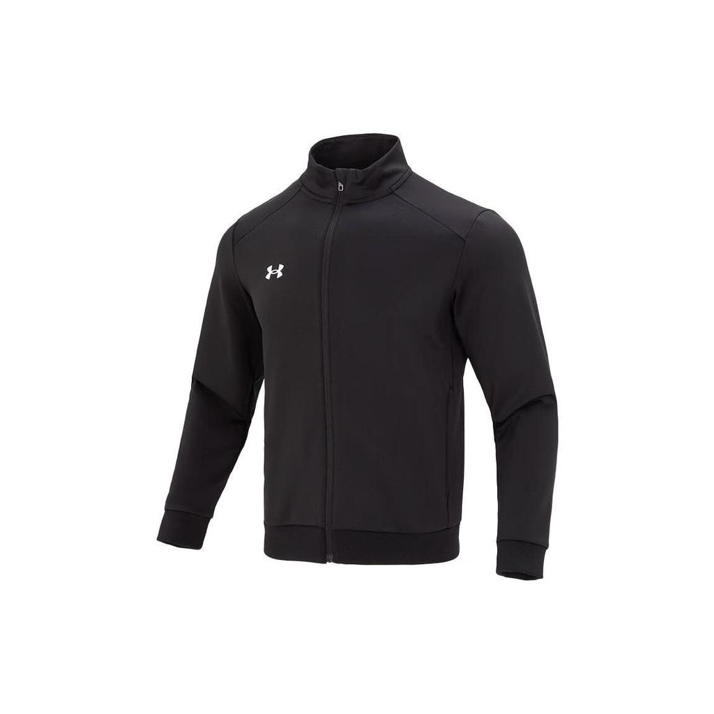 Under Armour Knitted Breathable Stand Collar Sports Quick Dry Jacket Men Jacket Black 23600305-001