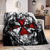 1 stuks Resident Evil Zacht Comfortabel Dekbed Digitale Print, All-Season Multifunctioneel Gebreid Stof Beddengoed, Kantoor, Bank Huisdecoratie Dekbed