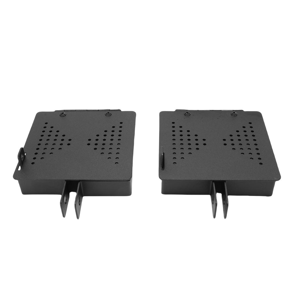 2 Set RV Bumper End Cap Iron Sewer Hose Storage Tube Caps for 4in Square Bumpers Travel Trailer Accessories