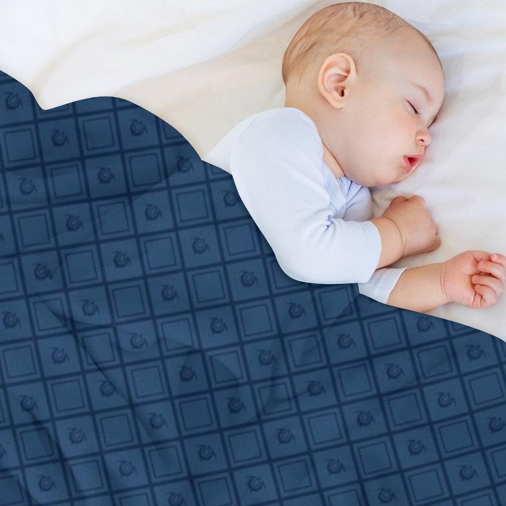 Chrom - Quilted Pattern Throw Blanket Bed Covers Funny Gift Polar Beach Blankets