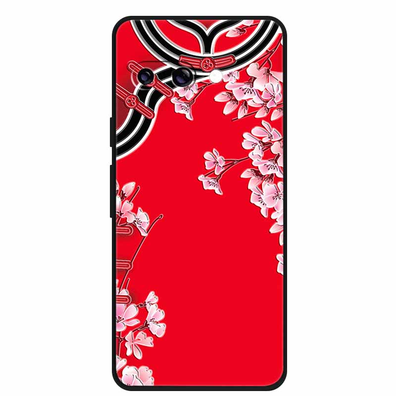 For Google Pixel 9A 5G Case 3D Relief Flower Emboss Soft Silicone various Flower Cartoon Cat Cover For Google Pixel 9a TPU Cases