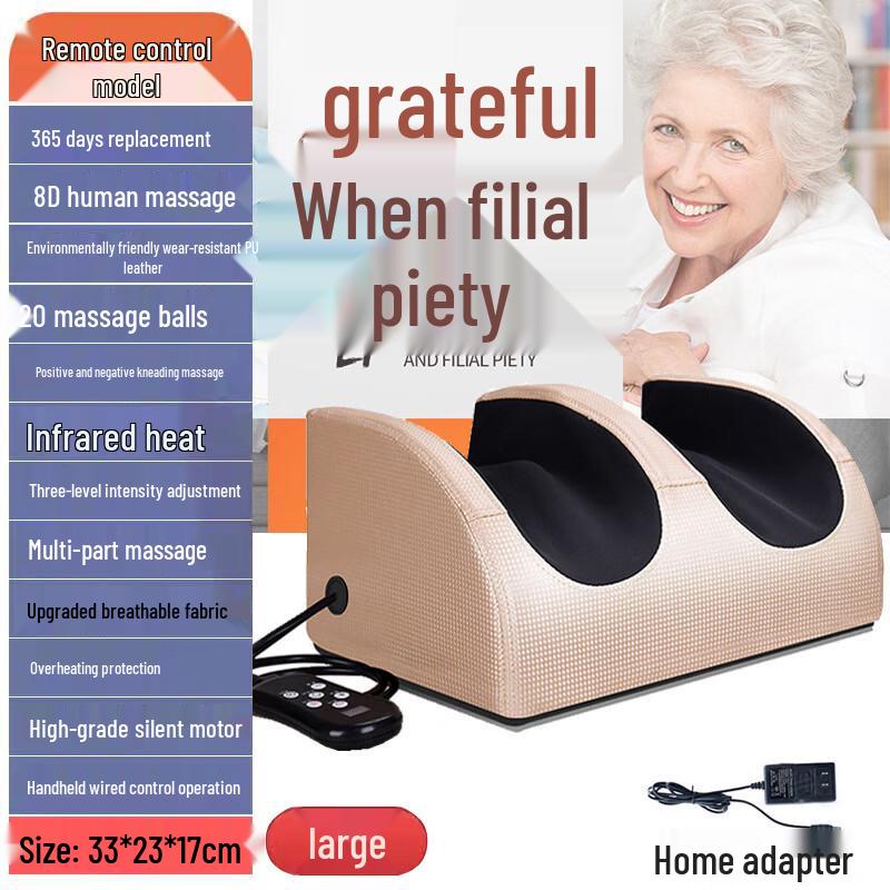 Xingdisha 360-Degree Kneading Foot and Ankle Massager CN Plug (adapter Included)