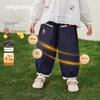 Antibacterial Far-Infrared Velvet-Lined Girls' Jeans: Stylish Autumn/Winter Toddler Casual Pants
