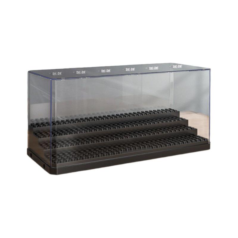 Lego-Compatible Stepped Acrylic Display Box – Dustproof, Detachable, Perfect for Figurines and Kids' Assembly Gift