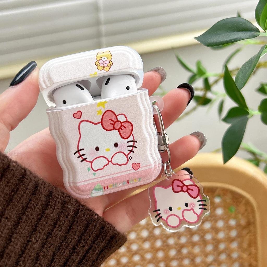Cute Cartoon Cat AirPods Pro Case for Apple 2nd, 3rd, and 4th Gen Bluetooth Earphones