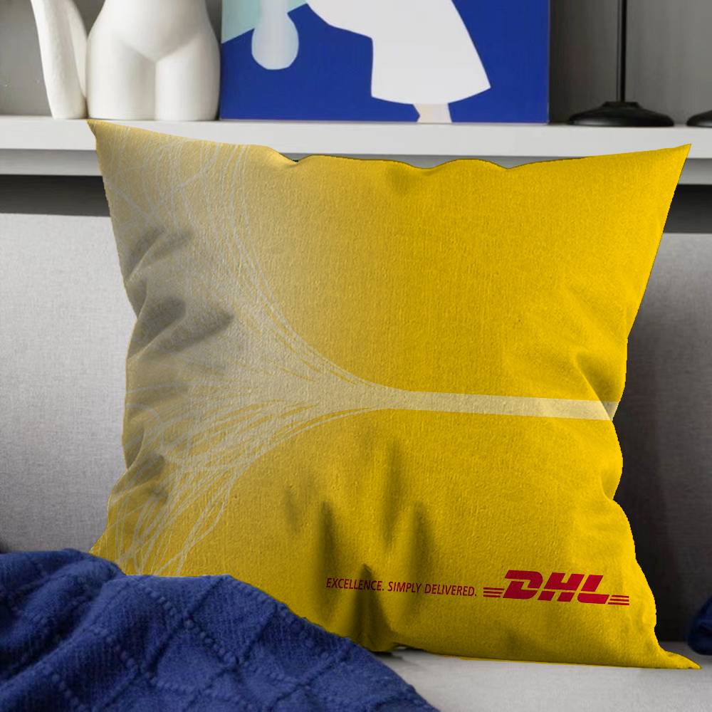 

Fashion Logo DDHL Personalized Pillow Dust Cover Bedroom Kids Party Decoration Pillowcase Birthday Children Gift 30x30 cm