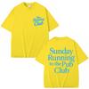Sunday Running To The Pub Club T Shirts Men Women Sport High Quality Cotton T-shirt Oversized Cotton Casual T Shirt