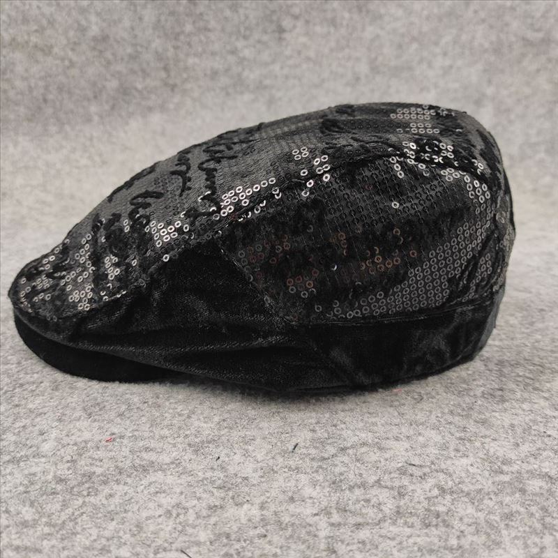 Yuying peaked cap sequined decorative autumn and winter millinery British fan trend women's hat casual fashion trend
