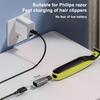 1Pcs Charger Converter 5V Type-C Shaver Adapter For OneBlade QP2724 QP2834 QP1424 QP1924 QP4631 Beard Trimmer