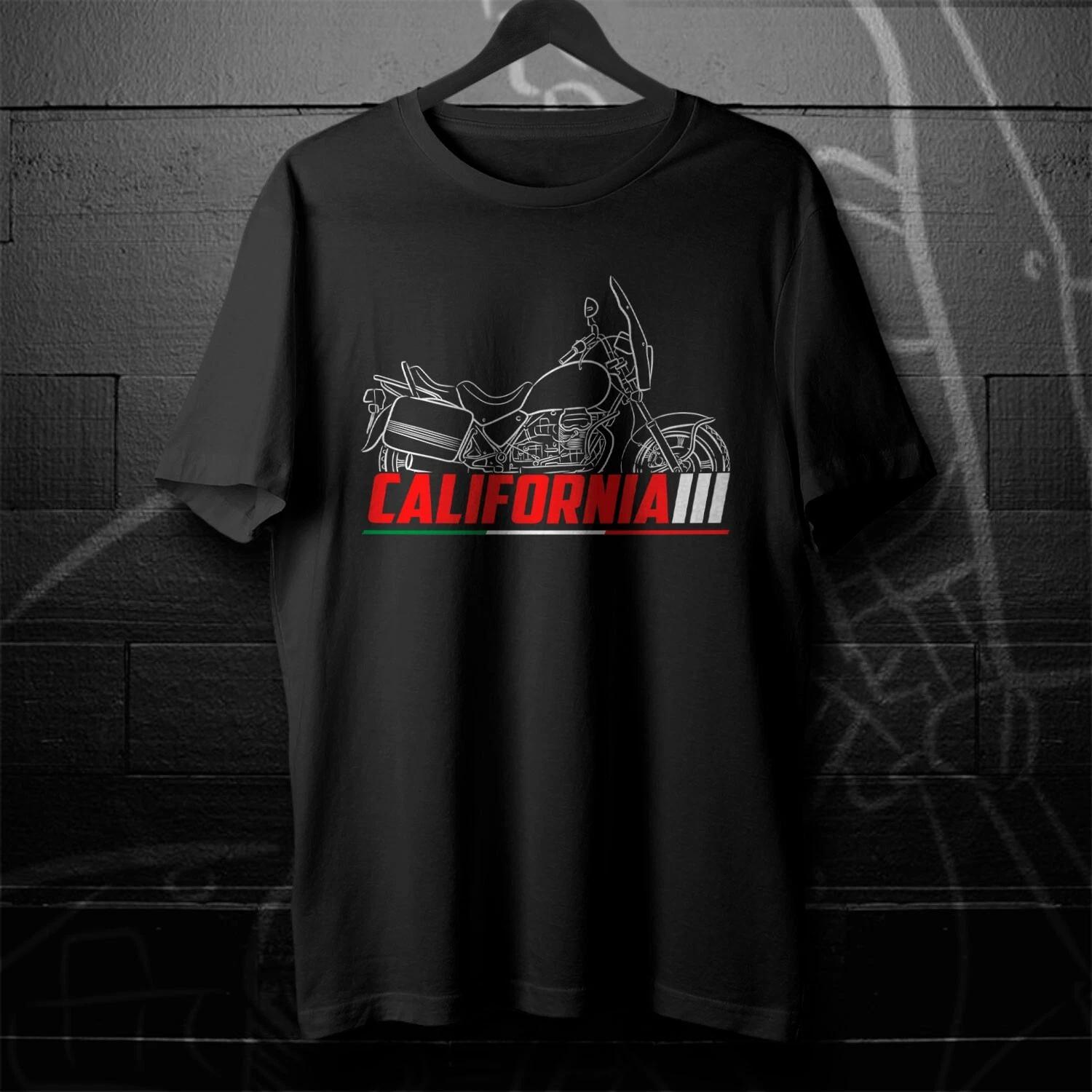 Black men s and women s T-shirt For Moto Guzzi California III 950 Fans L