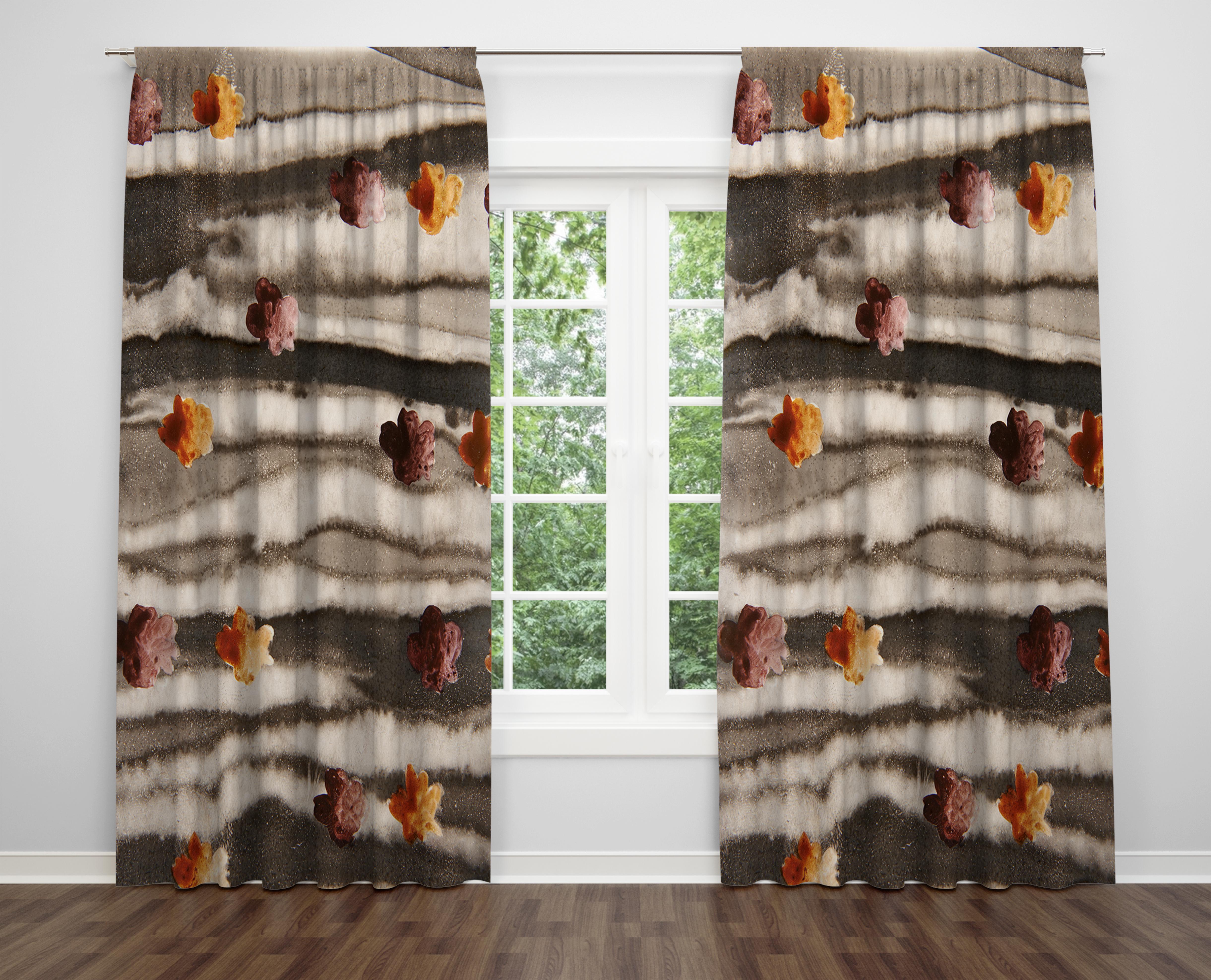 

Декоративний дизайн, високоякісна бавовняна тканина, ви можете вибрати одну або подвійну фіранку з крила 1 piece різнокольоровий