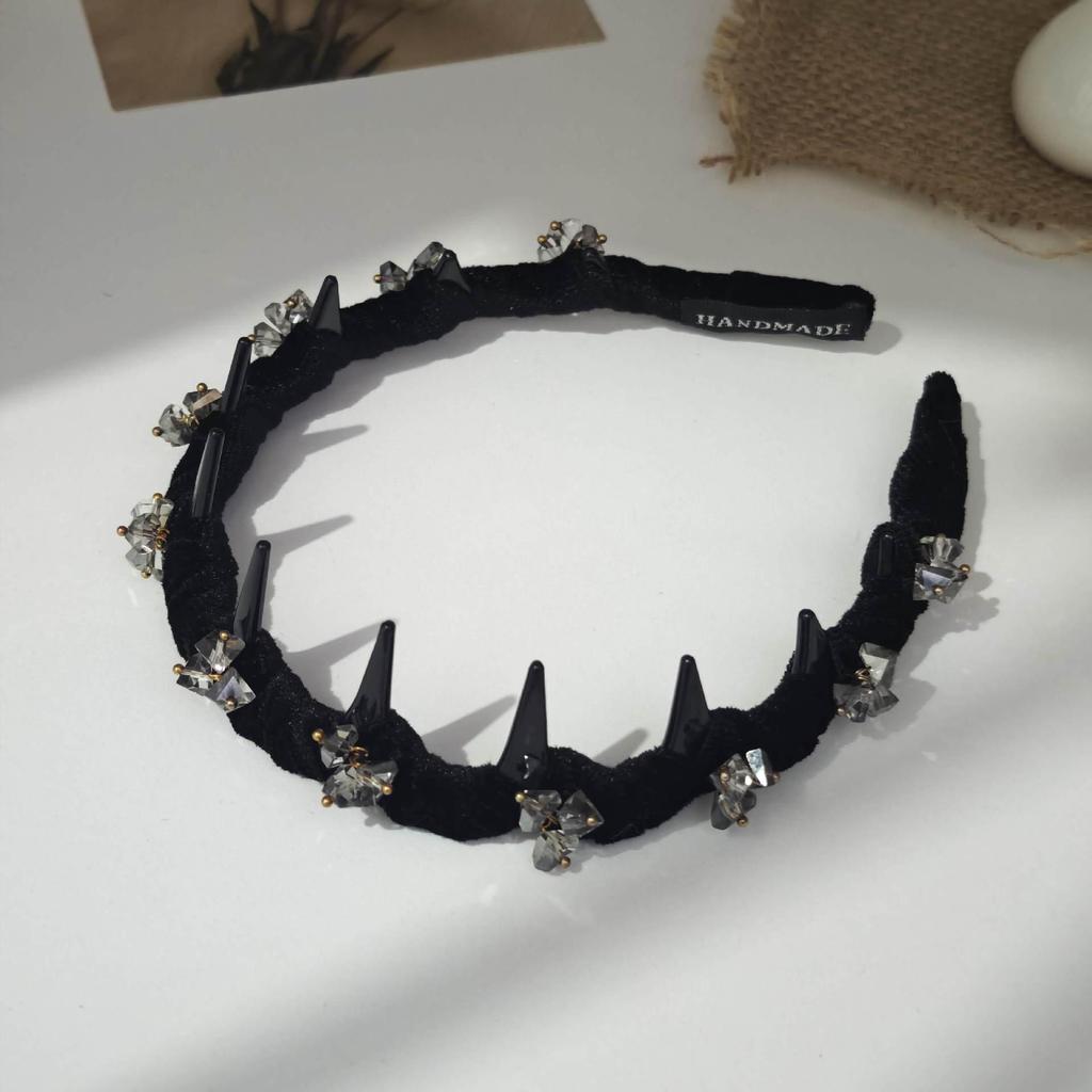 Koreanisches Strass-Tüll-Stirnband: Elegantes, vielseitiges Haaraccessoire für leichten Luxus