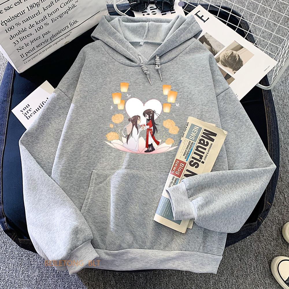 Heaven Official's Blessing Tian Guan Ci Fu TGCF Aesthetic Hoodie WOMEN BL Anime Clothes Sweatshirt Harajuku Cartoon