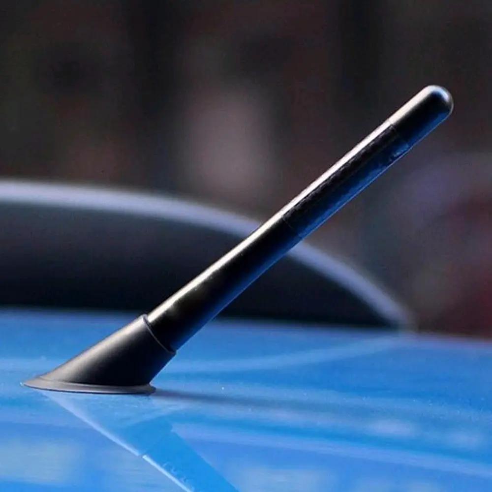 3.5cm Short Carbon Fiber Car Roof Antenna Enhanced Signal Auto Radio Aerial Replacement Accessories