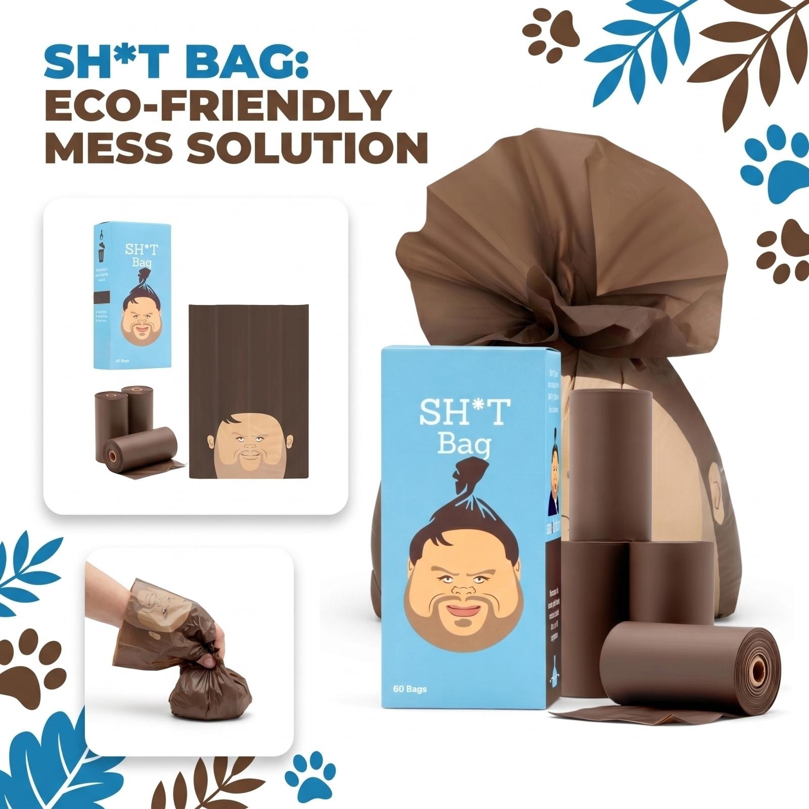 Pet Waste Bags Portable Dog Poop Bags For Outdoor Cleaning One Size