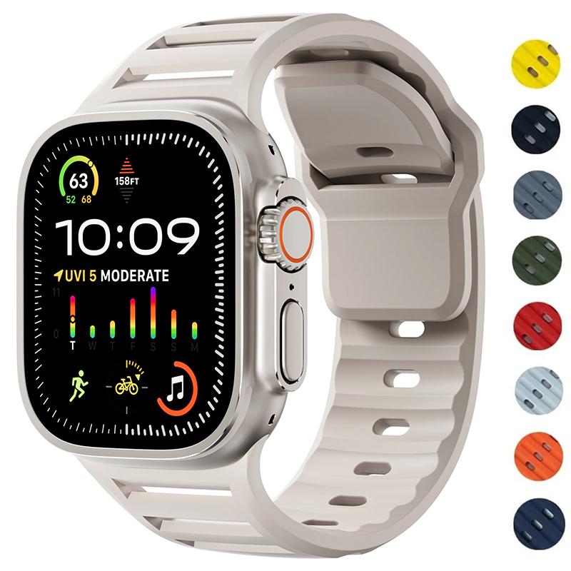 Silicone Strap compatible for Apple watch Ultra 3 2 1 49mm 46mm 45mm 44mm 42mm for iwatch Series 11 10 9 8 7 6 SE 5 4 3 2 1
