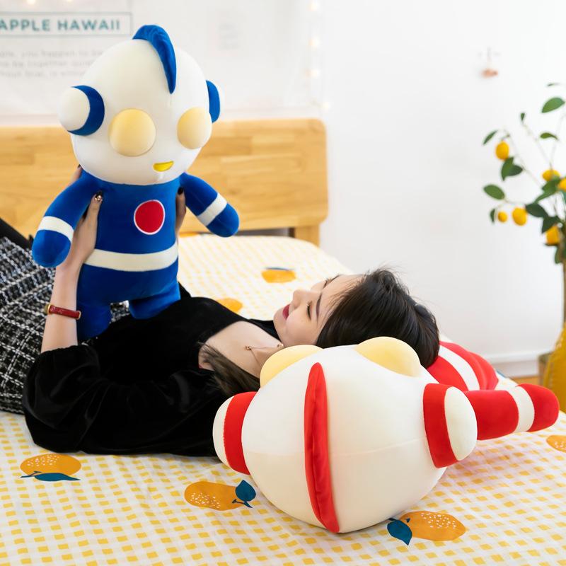 New Q Version Cute Down Cotton Plush Toy Doll Grab Machine Doll Throw Pillow Doll