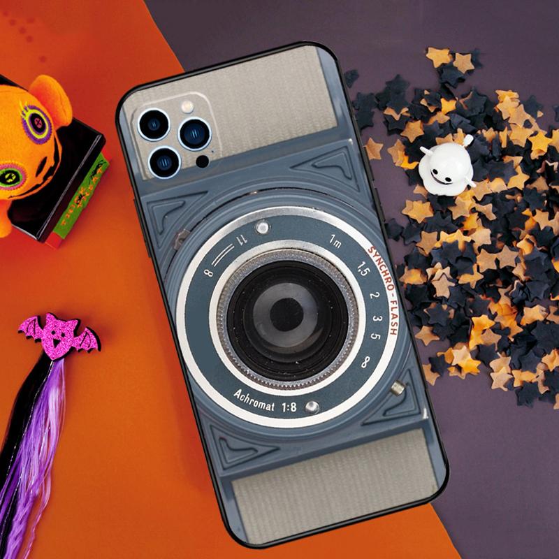 

Ретро-камера Бампер Чехол Для iPhone 16 14 15 Pro Max 11 12 13 Pro Max Mini XR 16e 16 15 Plus Чехол для Телефона iPhone 16 Plus