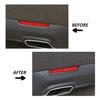 Rear Fog Light Frame Lamp Trim Accessories for Dodge Challenger 15+ Carbon Fiber