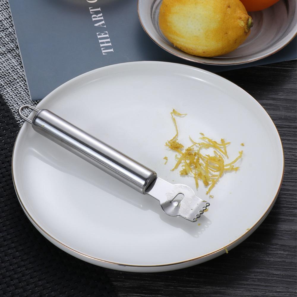 Stainless Steel Lemon Zester Manual Lemon Peeler Multifunctional Citrus Fruit Grater Orange