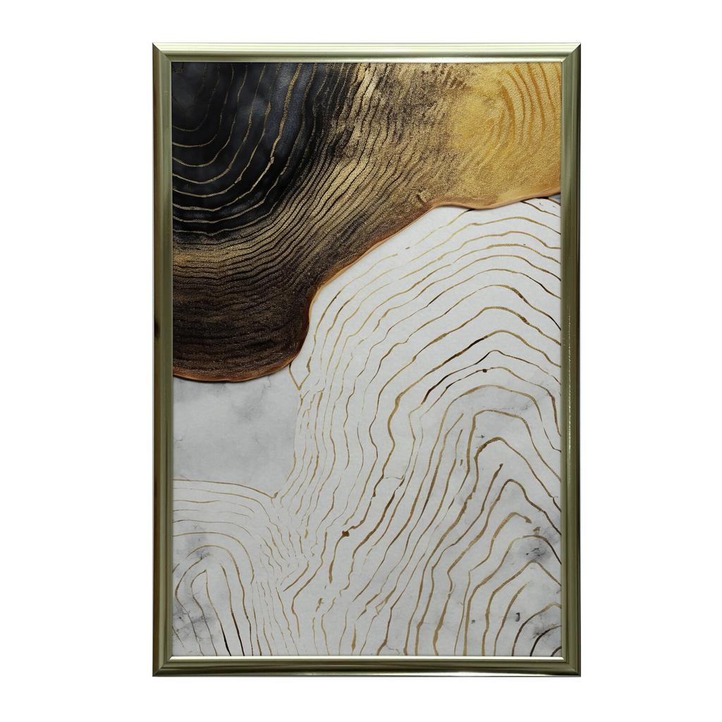 Golden Elegance Golden Elegance, 50X70 Cm, Unframed, Premium Canvas On Stretcher