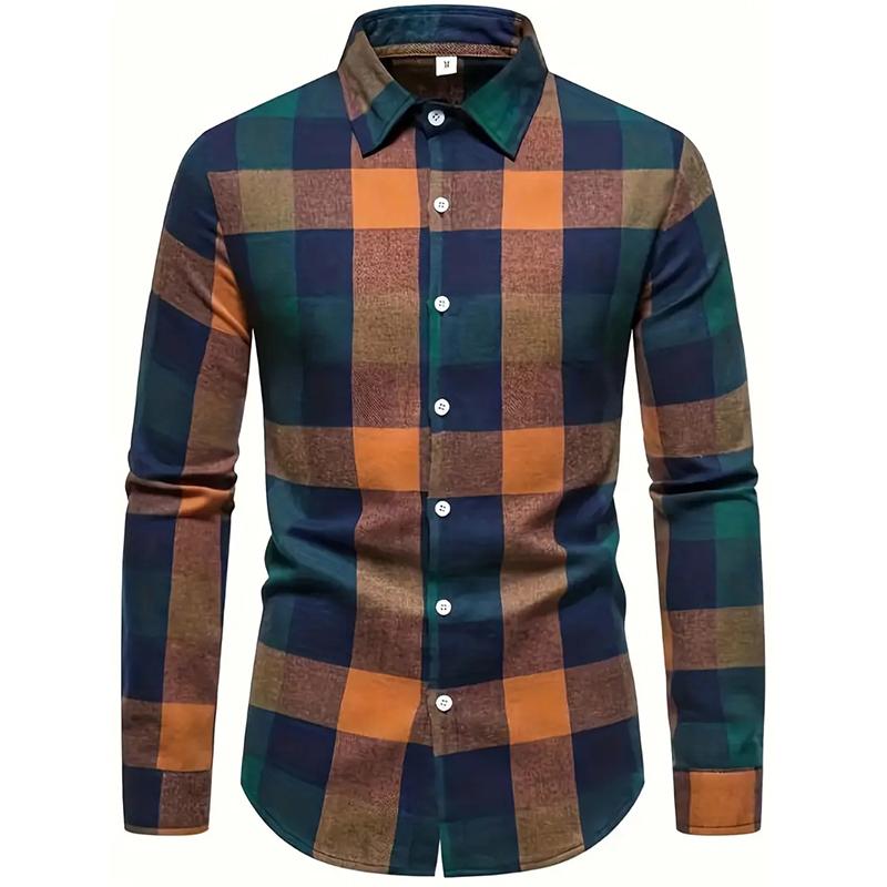 

Весенне-осенняя мужская рубашка с длинным рукавом на пуговицах, 3D цифровая печать для повседневного досуга и модного дизайна 3XL