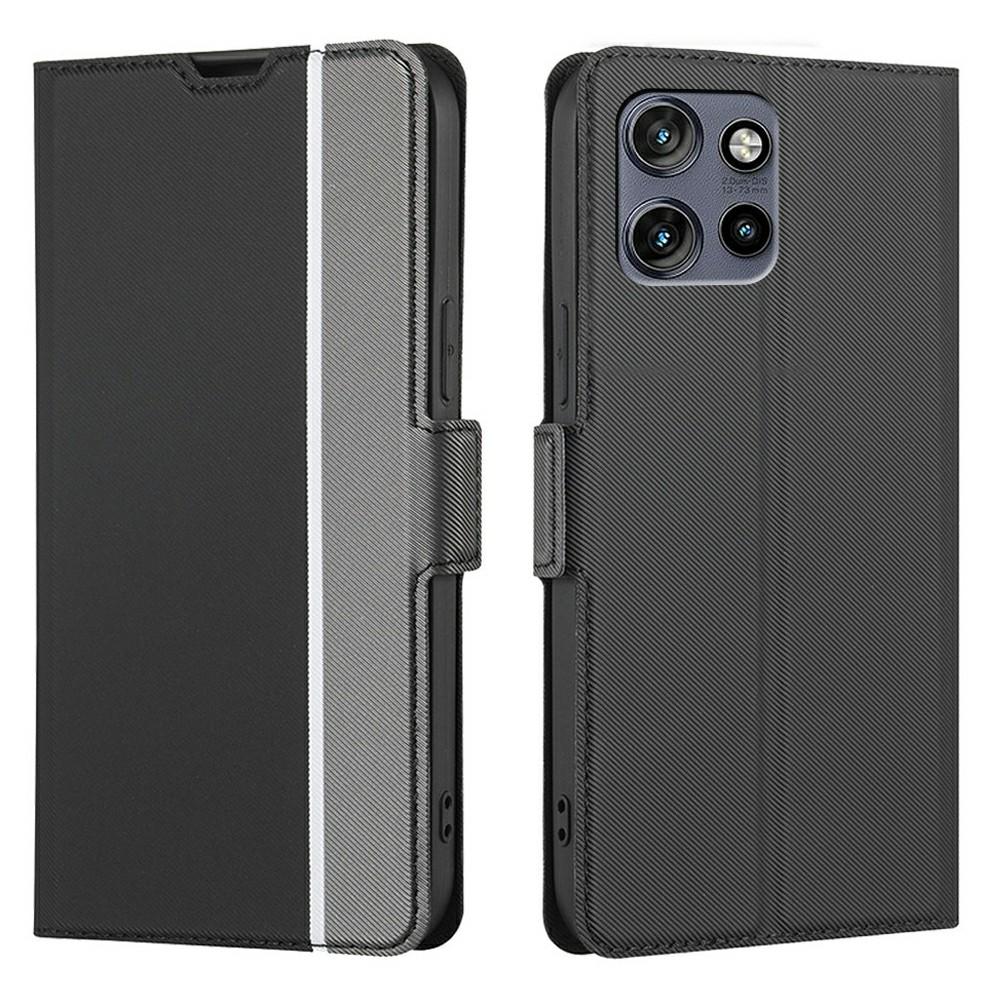 Phone Case For Motorola Edge 50 Neo 5G/Moto S50 5G/ThinkPhone 25 5G Card Holder Twill Texture Leather Cover