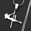 Catena Artistica Moda Pole Dance Per Donne Uomini Acciaio Inossidabile Colore Oro Eleganza Ginnastica Ritmica Collana Gioielli Regali