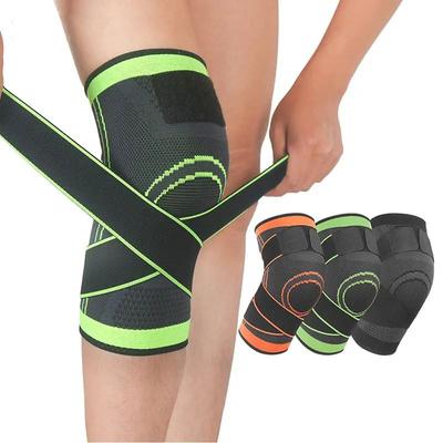 Genouillère de compression pour soulager les douleurs au genou, idéale pour la course à pied, l'haltérophilie et le sport (respirabilité optimale). Convient aux personnes souffrant d'arthrite ou d'autres problèmes articulaires.