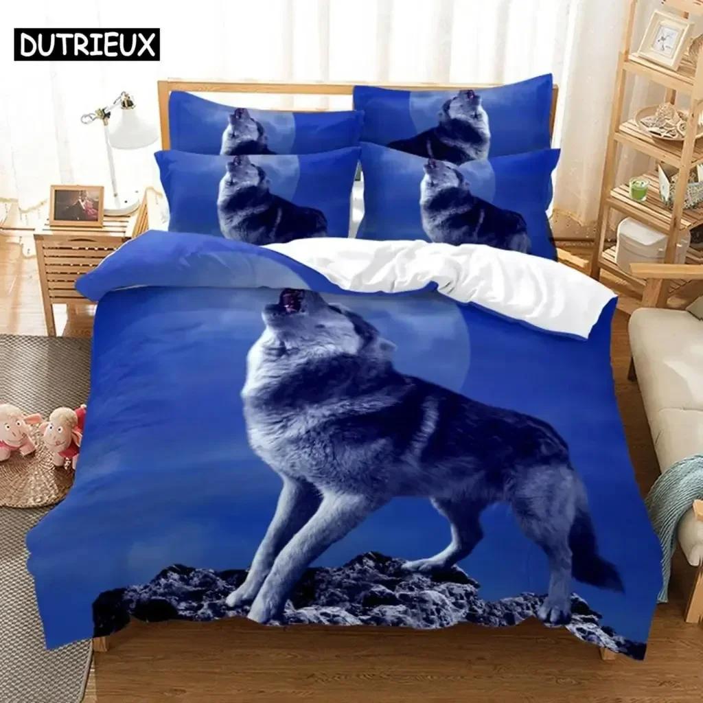 Comforter White Tiger Comfortable Duvet Bedding Set Children Bedroom Decoration Home Textile