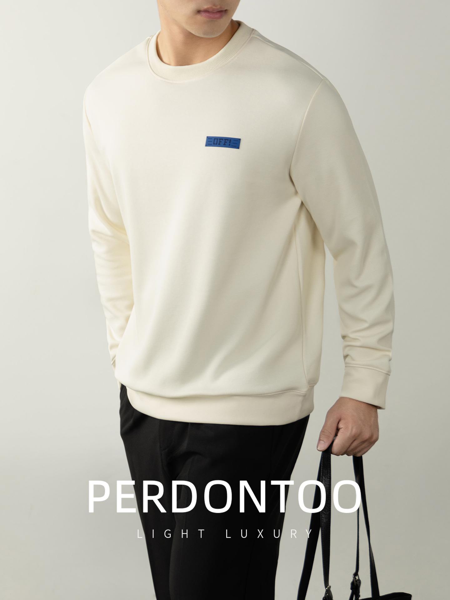 

Urban Minimalism Double-Sided Heavyweight Knit Hoodie for Men - 2025 Autumn/Winter Collection 3XL вершковий