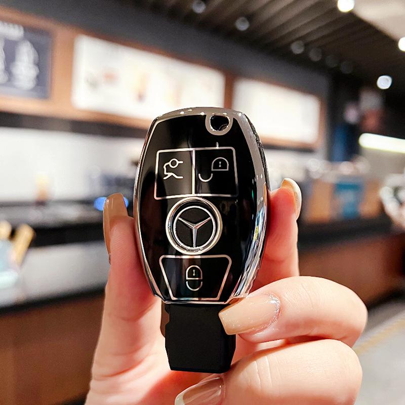 New Mercedes C-Class TPU Key Cover - Cartoon Style for EE200LE300LC260LA200LGLC