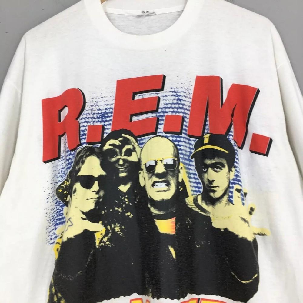 R.E.M Band Shirt, R.E.M Monster Line Up Band T-shirt Unisex Reprint S-5XL Unisex T-Shirt XXL