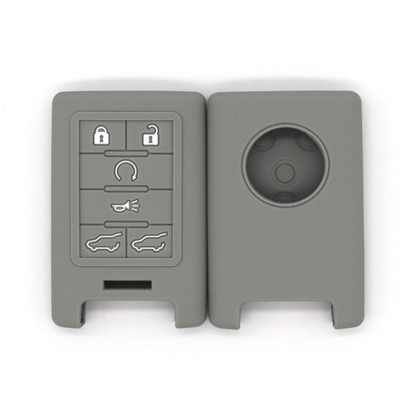 Silicone Key Cover, Suitable for Cadillac XT-5, CT6, ATS Car Key Bag, High-quality Shockproof Key Cover