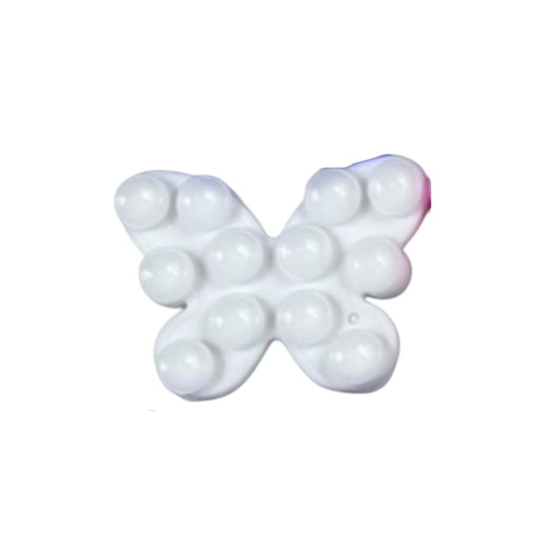 1Pcs Phone Fixture Suction Cup Silicone Butterfly Double-sided Suction Cup Back Adhesive Mobile Phone Rubber Suction Cup