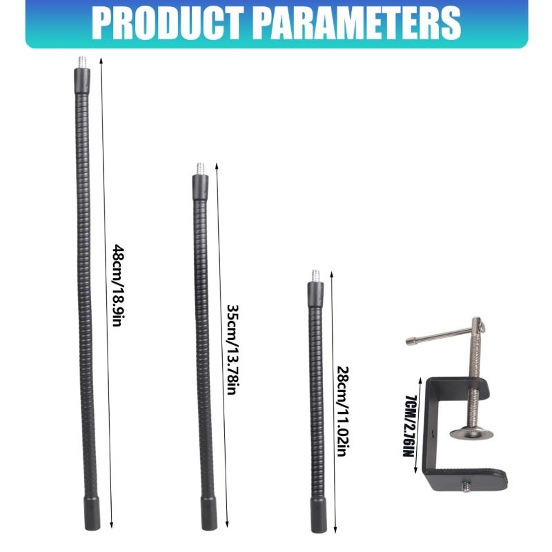 Versatile 35cm 28cm 48cm C Shape Clamp Mount With 1/4 Screw Holes For DSLR Camera Lighting Stand Accessories