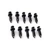 100 Pcs Black Plastic 8Mm Car Rivets Panel Clip Screw Fastener