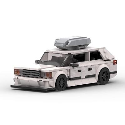 MOC Building Block Racing S124 Assembled 8-grid Car Set Boy Classic Car Model Gift Ornaments
