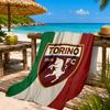 Asciugamano da Spiaggia con Stemma Torino Fc, Asciugatura Rapida, Facile da Curare, Adatto sia per il Fitness che per le Vacanze al Mare, Essenziale per lo Sport