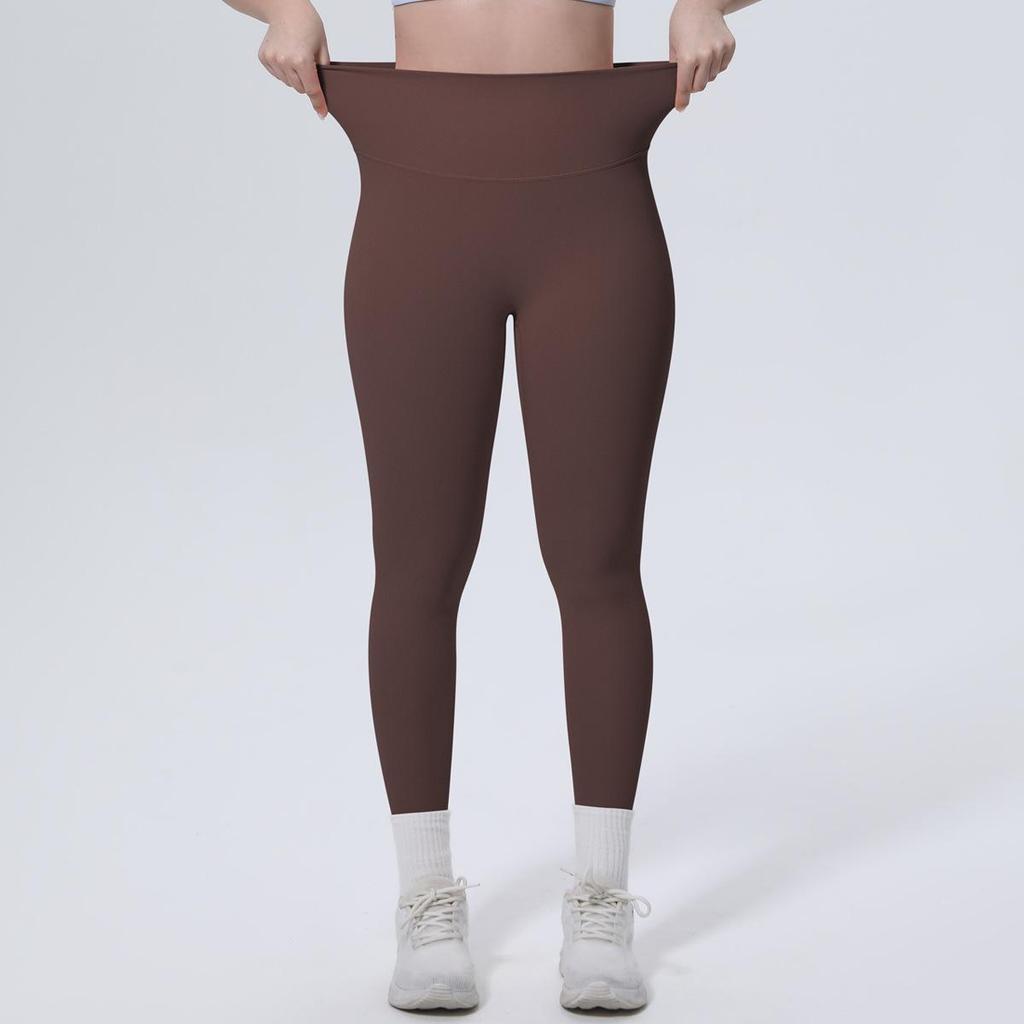 High-Waisted Peach-Lift Anti-Curl Yoga Pants - Skin-Friendly Nylon Tight-Fit Sportswear