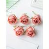 10PCS Artificial Rose Head and Bud Wedding Decoration Bride Wrist Flower Hand Holding Flower Head Flower Material DIY Valentine'S Day Gift Wedding