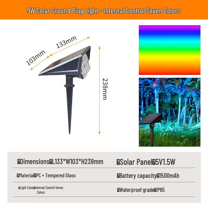 NuFeng LED Solar Garden Landscape Spot Light