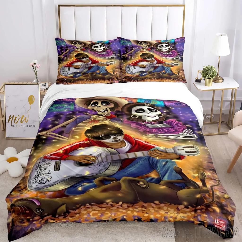 Wzór Coco Miguel Zestaw Poszewki na Kołdrę HD Poszwa na Kołdrę dla Dzieci Zestawy Pościeli Pościel Dekoracja Sypialni