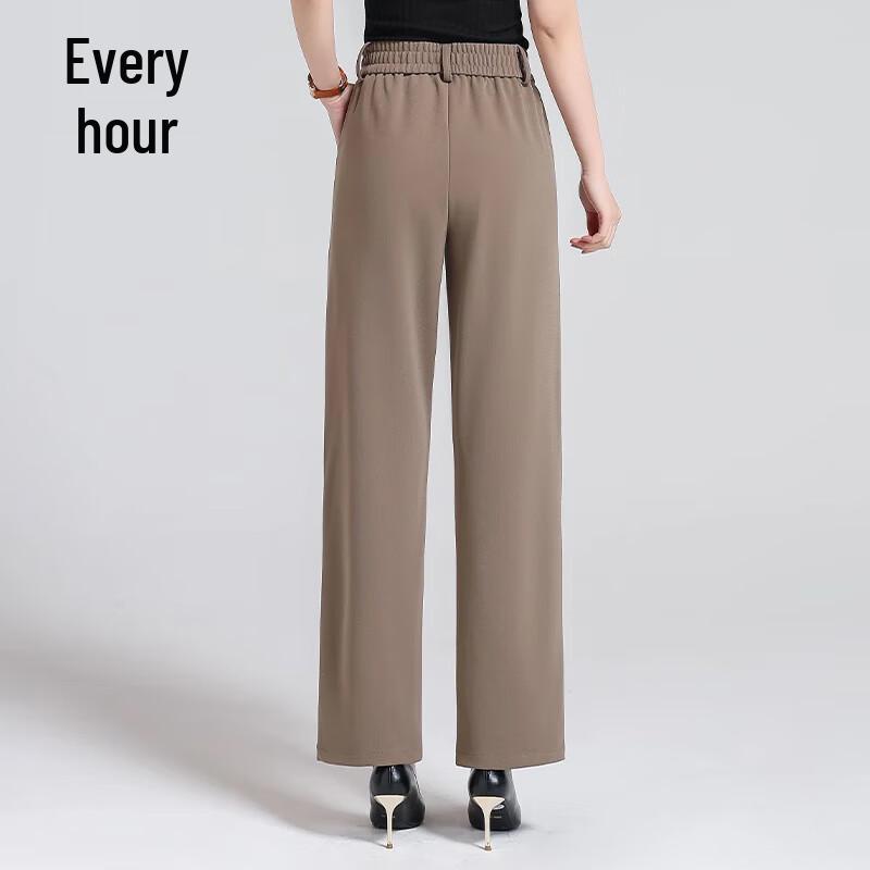 Women's High-Waisted Slimming Straight-Leg Casual Pants