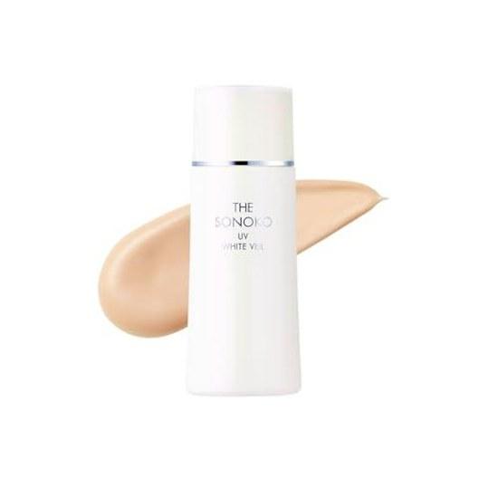 SONOKO UV White Veil 30g Medicinal Whitening Primer SPF40 PA+++ Makeup Base Sunscreen Moisturizing Skin Roughness Prevention Color Correction Keep