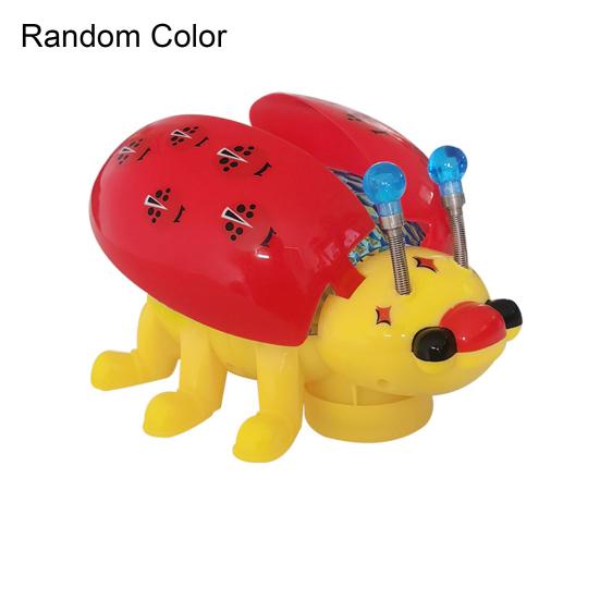 Electric Ladybug Toys Gentle Music Corrosion Resistant Broken-proof Brain Development Educational Ladybug Toy for Kids