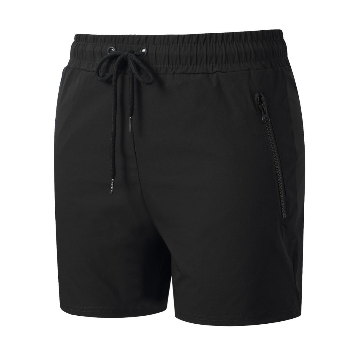 

New Men S Summer Casual Sports Fitness Running Basketball Single Layer Quick Dry Shorts For Men S чорний