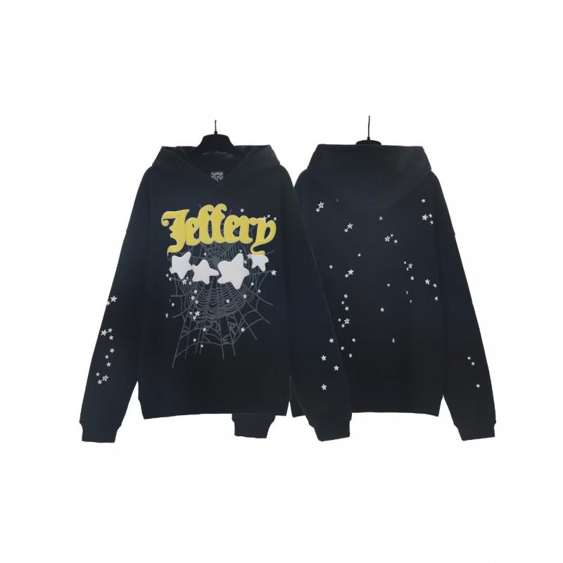 Premium Heavyweight Hooded Sweatshirt With Rhinestone Letter Print Unisex Streetwear Pullover Fall
